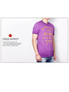 Men's Somewear Printing Vintage Washed Jeans Short Sleeve TShirt 74GC0900 Violet - DSQUARED2 - BALAAN 4