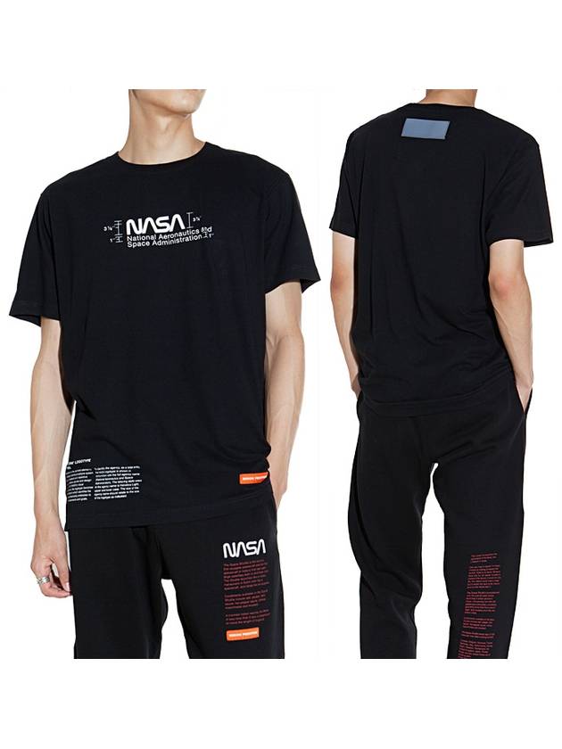 Nasa Manual Regular Fit Short Sleeve T-Shirt Black - HERON PRESTON - BALAAN 2