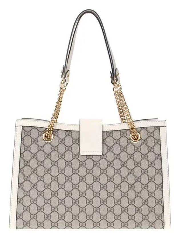 GG Paddle Lock Medium Shoulder Bag White - GUCCI - BALAAN.