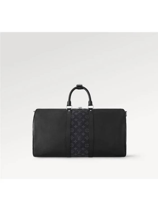 Keepall Bandoulier 50 Duffel Bag Black - LOUIS VUITTON - BALAAN 6