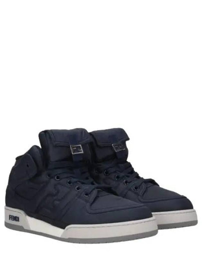 Match High Top Sneakers Blue - FENDI - BALAAN 2