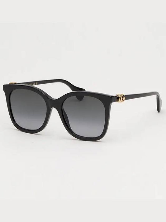 Eyewear Gold Logo Sunglasses Black - GUCCI - BALAAN 2