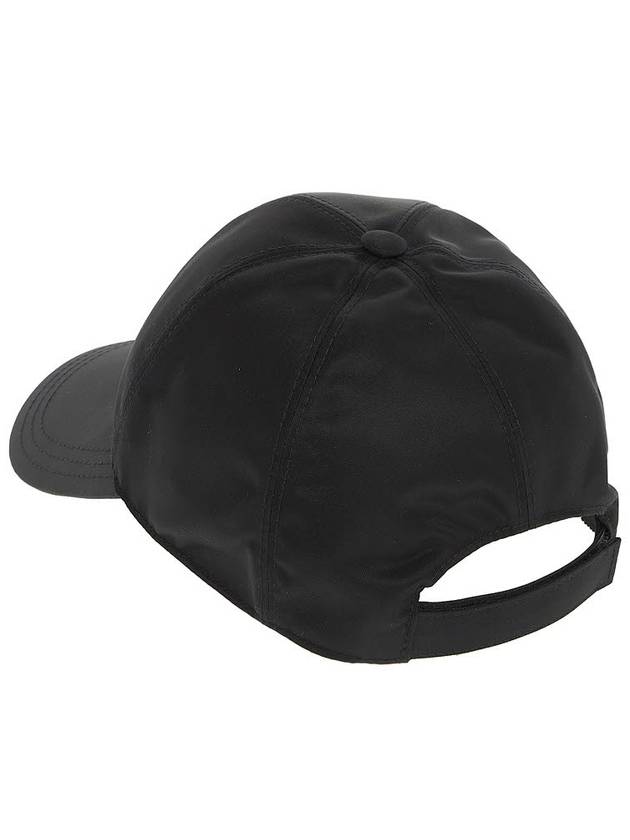 Triangle Logo Re Nylon Ball Cap Black - PRADA - BALAAN 5