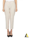 Women's Wool Crop Slacks Beige - THEORY - BALAAN 2