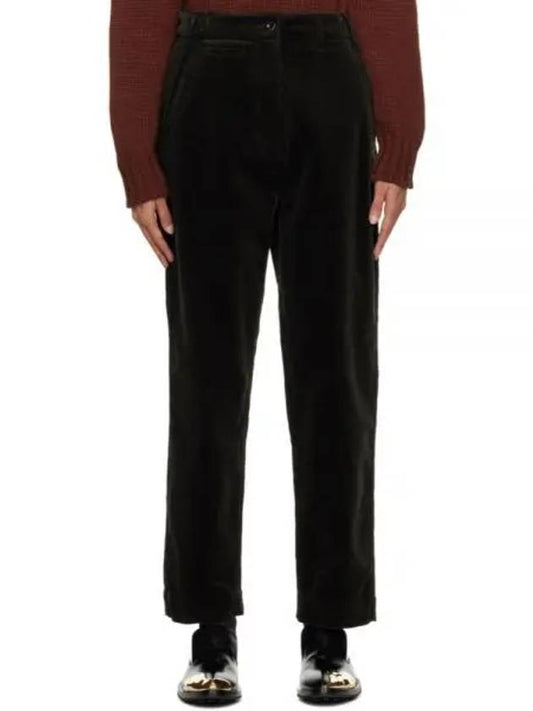 MHL TAB WAIST TAPERED TROUSER WHTR0133A22AFH RICH GREEN tab waist tapered trousers - MARGARET HOWELL - BALAAN 1