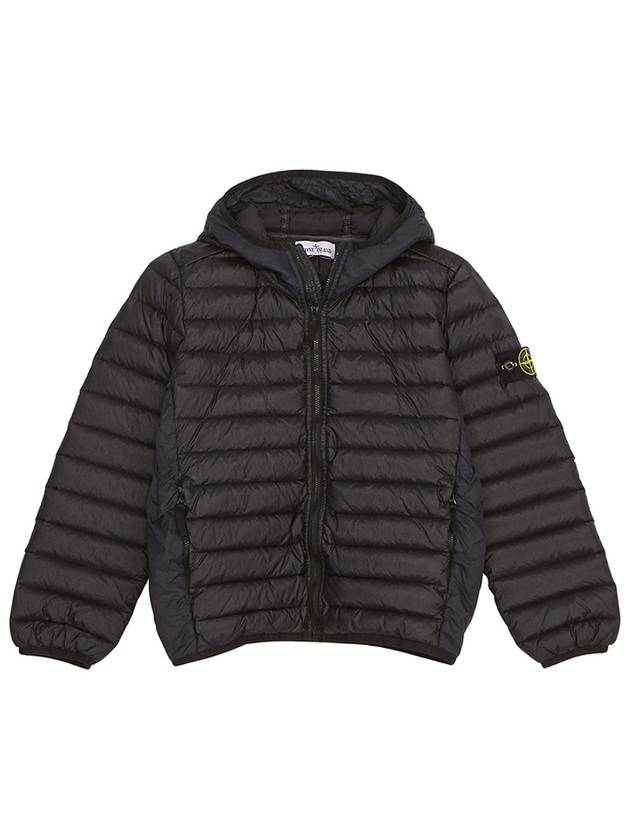 Kids Loom Woven Chambers R-Nylon Down Padding Black - STONE ISLAND - BALAAN 3