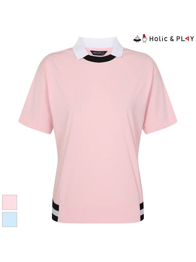 hem color combination stingray fit t-shirtHE2WTS010 - HOLIC&PLAY - BALAAN 2