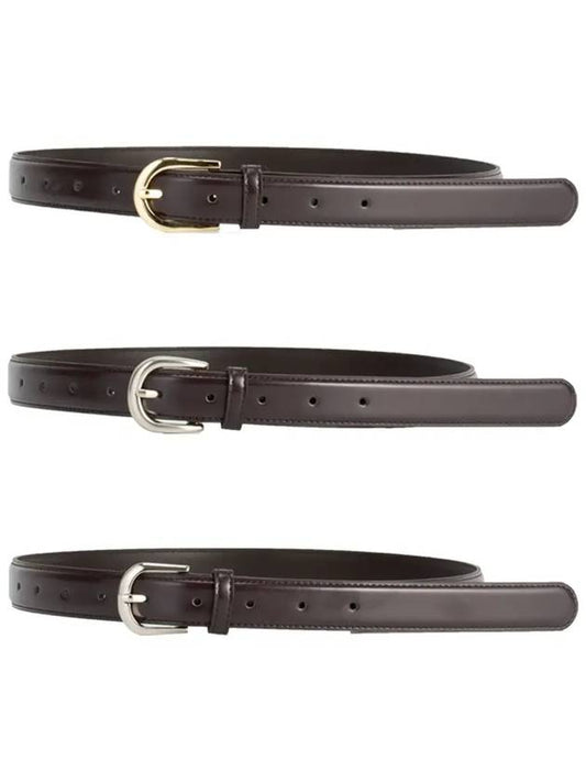 25mm Basic Eco Leather Belt Brown - 38COMEONCOMMON - BALAAN 1