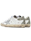 Superstar Glitter Tab Leather Low Top Sneakers Silver White - GOLDEN GOOSE - BALAAN 6