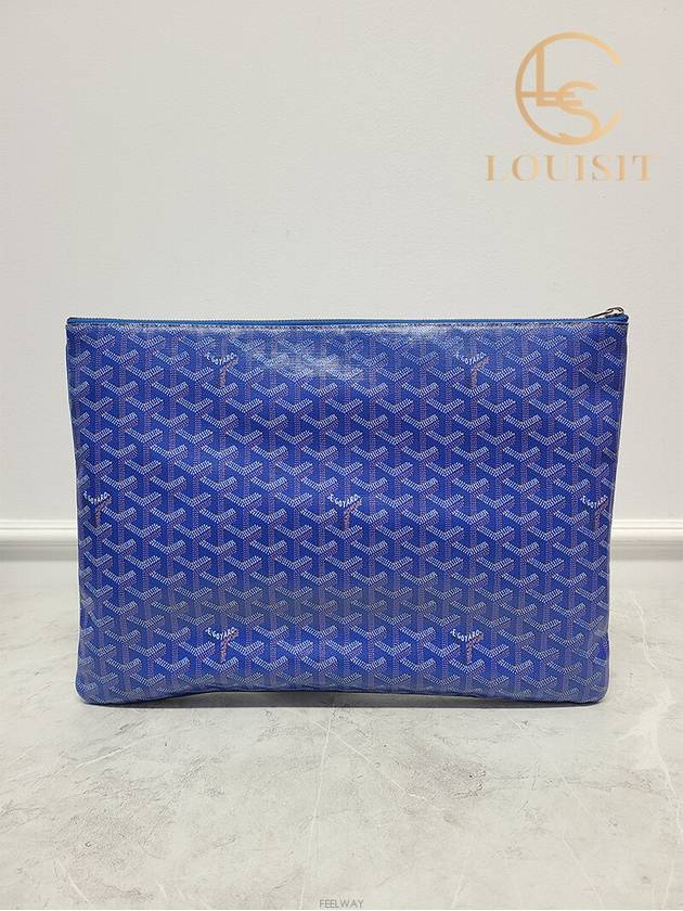 Used luxury goods Lewis It GM Special blue Senna clutch bag - GOYARD - BALAAN 6