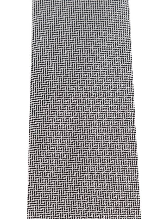 Moschino Silk Tie With Signature Bear Motif, Men's, Grey - MOSCHINO - BALAAN 3