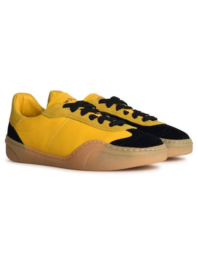 Panel design leather low top sneakers yellow - ACNE STUDIOS - BALAAN 3