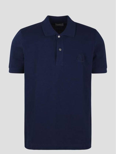 CD Icon Cotton Polo Shirt Navy - DIOR - BALAAN 2