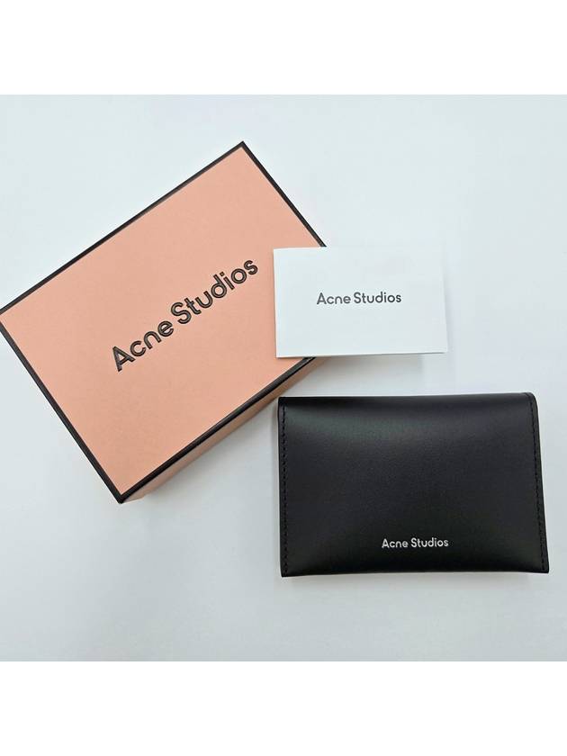 Logo Bifold Card Wallet Black - ACNE STUDIOS - BALAAN 4