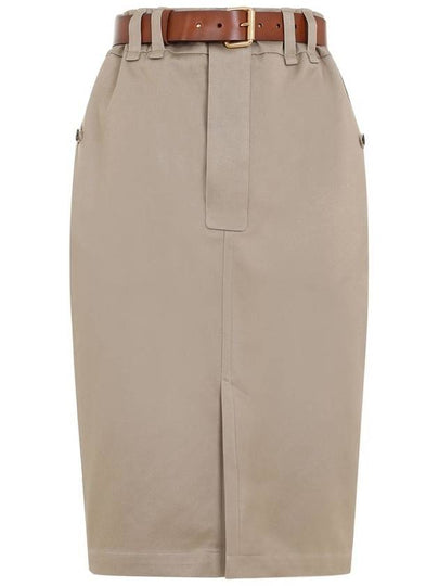 H71 785389y9i24 9039 Women's Skirt Skirt Long Skirt Midi Skirt Short Skirt Mini Skirt Pants WOMAN BEIGE SKIRTS - SAINT LAURENT - BALAAN 2