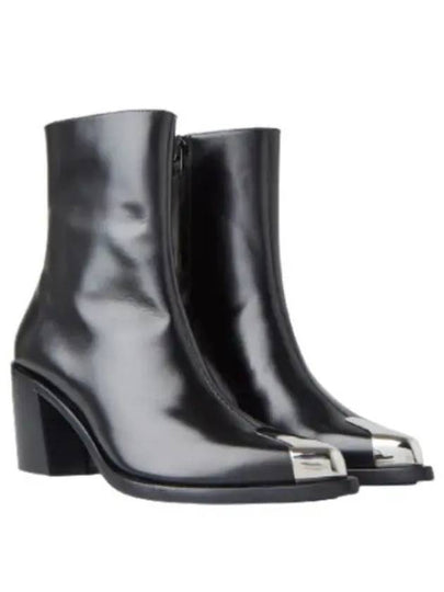 Silver Toe Ankle Middle Boot Heels - ALEXANDER MCQUEEN - BALAAN 2