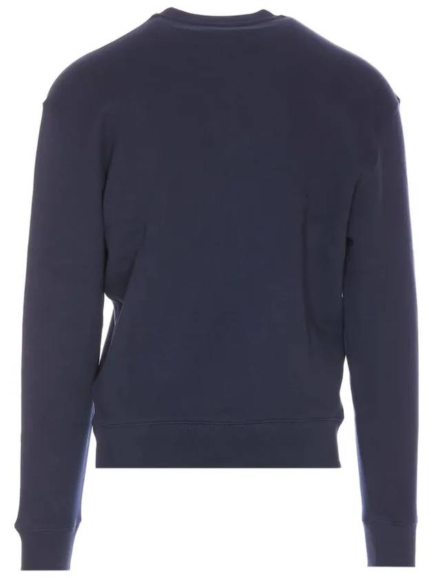 Bold Fox Head Cotton Sweatshirt Ink Blue - MAISON KITSUNE - BALAAN 3