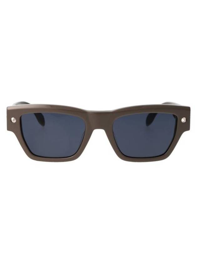 Sunglasses AM0409S 003 003 BROWN BROWN BLUE - ALEXANDER MCQUEEN - BALAAN 1