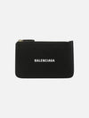 Logo Zipper Card Wallet Black - BALENCIAGA - BALAAN 2