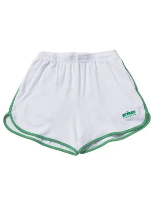 Prince Sporty Sponge Shorts Pants White Green - SPORTY & RICH - BALAAN 1