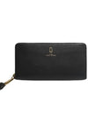 Logo Zipper Leather Long Wallet Black - MARC JACOBS - BALAAN 3