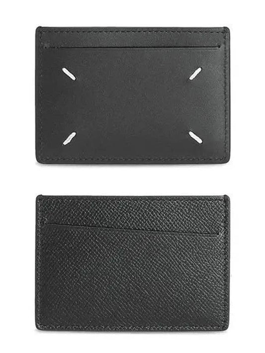 Stitch Single Card Wallet Black - MAISON MARGIELA - BALAAN 2