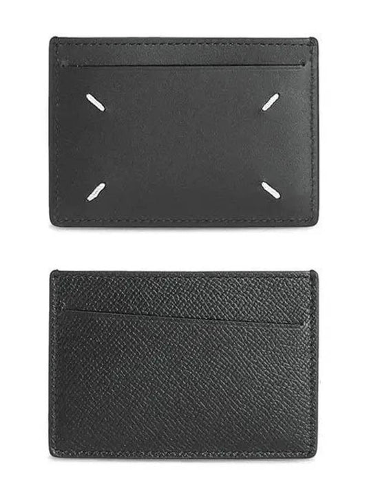 Four Stitch Card Wallet Black - MAISON MARGIELA - BALAAN 2