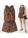 11Th Anniversary Pattern Jumpsuit Brown - ISABEL MARANT - BALAAN 1