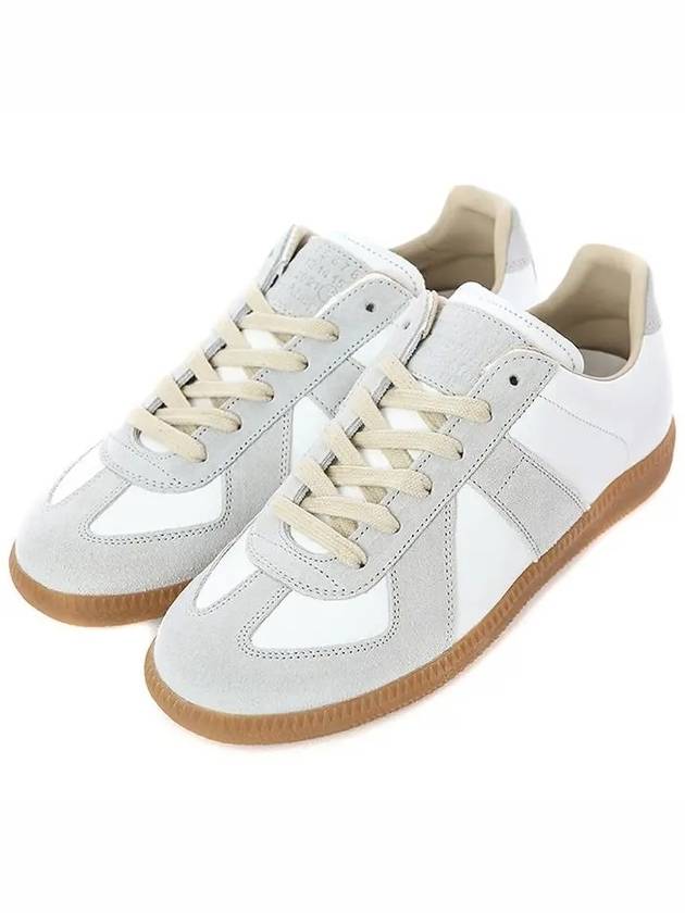 Replica Calfskin Low Top Sneakers White - MAISON MARGIELA - BALAAN 3