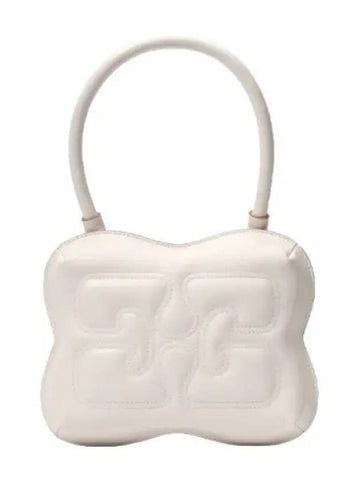 White Butterfly Top Handle Bag Women Shoulder - GANNI - BALAAN 1