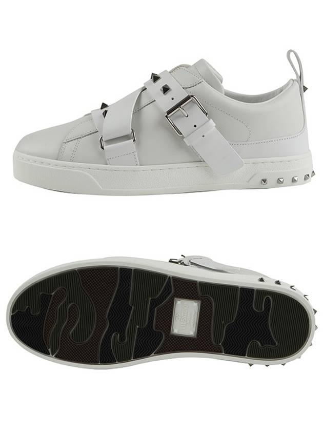 RY2S0A03 CZI 0BO VPUNK Velcro White Sneakers - VALENTINO - BALAAN 6