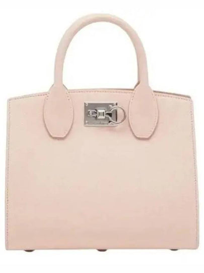 Gancini Studio Box Tote Bag Pink - SALVATORE FERRAGAMO - BALAAN 2