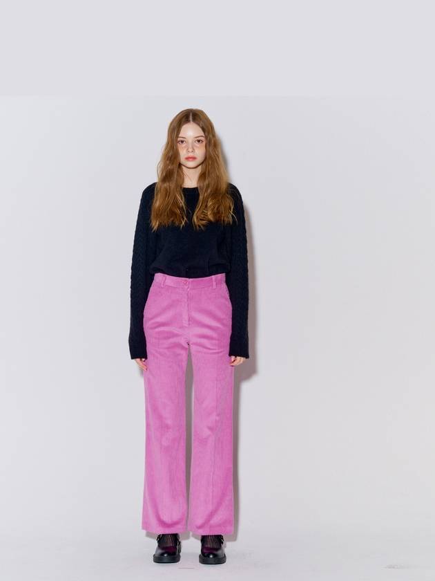 Coturoy Long Bootcut Pants Pink - OPENING SUNSHINE - BALAAN 4