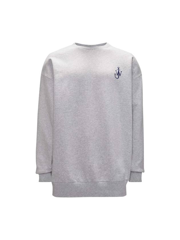 Embroidery Anchor Back Print Sweatshirt Light Grey - JW ANDERSON - BALAAN 1