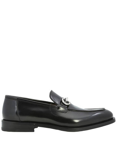 Salvatore Gancini Ornament Moccasin Loafers Black - SALVATORE FERRAGAMO - BALAAN 2