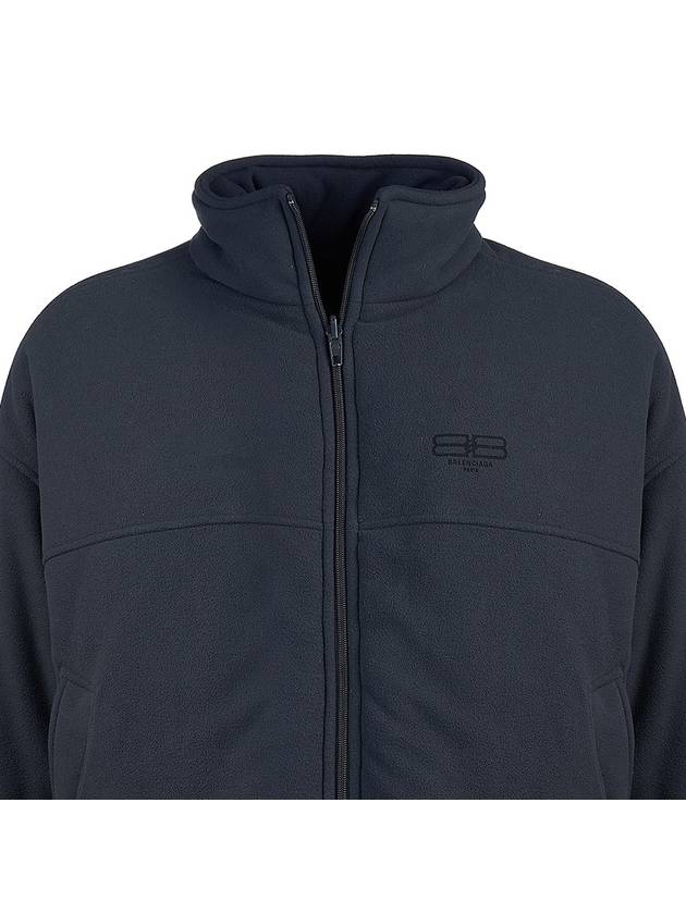 Men's BB Logo Reversible Zip-Up Jacket Black - BALENCIAGA - BALAAN 8