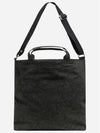 Canvas Crossbody Bag Washed Black - STUSSY - BALAAN 3