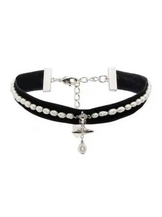 Alexa Choker Necklace Black - VIVIENNE WESTWOOD - BALAAN 1