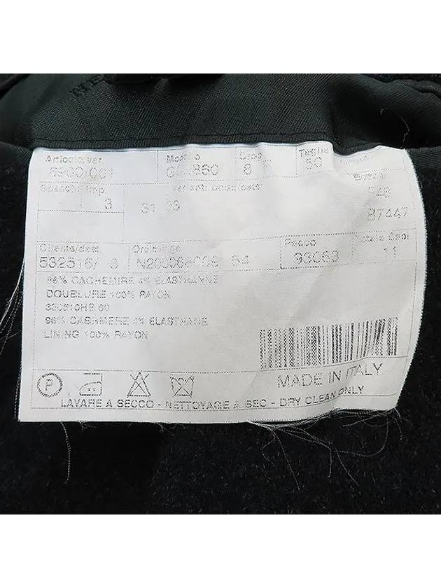 Black color cashmere blend men s coat size 50 - HERMES - BALAAN 5