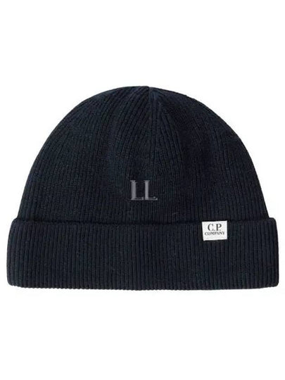 Re-Wool Short Beanie Black - CP COMPANY - BALAAN 2