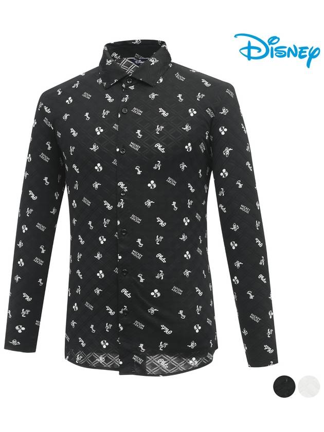 Disney Pattern Printing Long Sleeve Southern Shirt DO1MSH010 - DISNEY GOLF - BALAAN 2