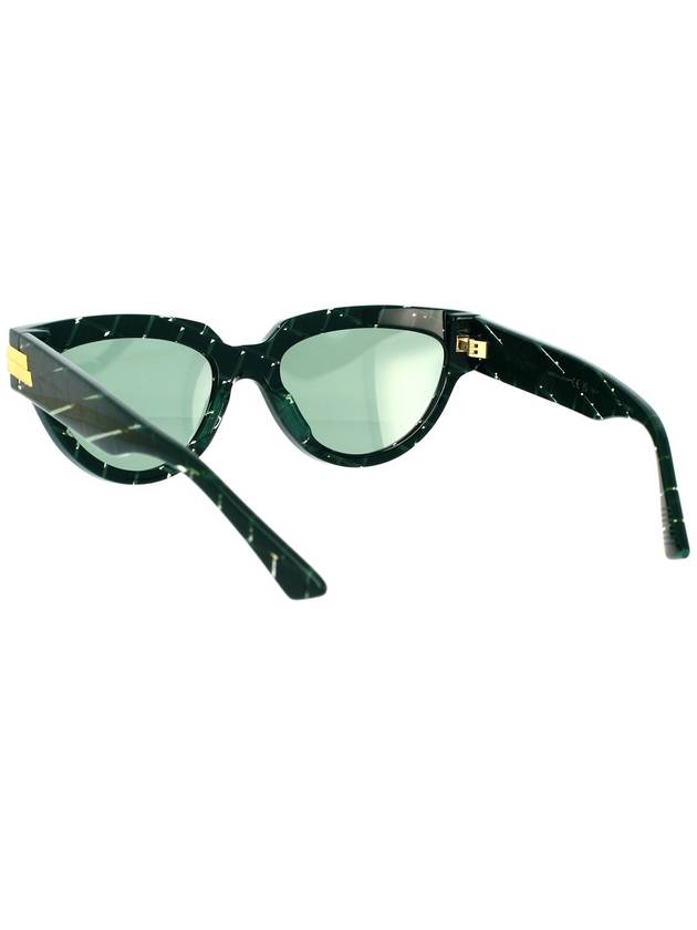 Eyewear Gold Logo Cat's Eye Sunglasses Green - BOTTEGA VENETA - BALAAN 5