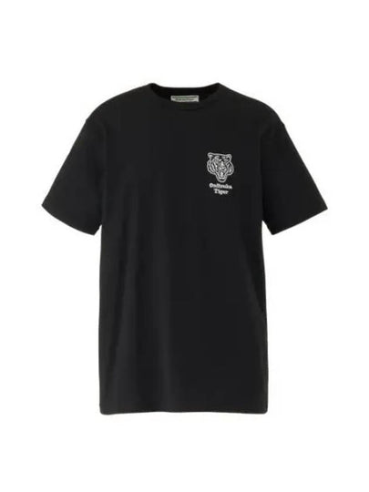 Embroidered Graphic Short Sleeve T-Shirt Black - ONITSUKA TIGER - BALAAN 2