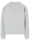 Monochrome Fox Head Patch Sweatshirt Gray Melange - MAISON KITSUNE - BALAAN 3