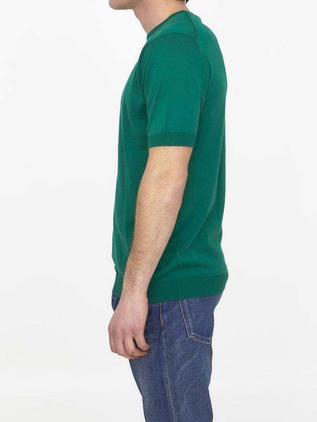 Emerald Green Cotton Jumper - JOHN SMEDLEY - BALAAN 3