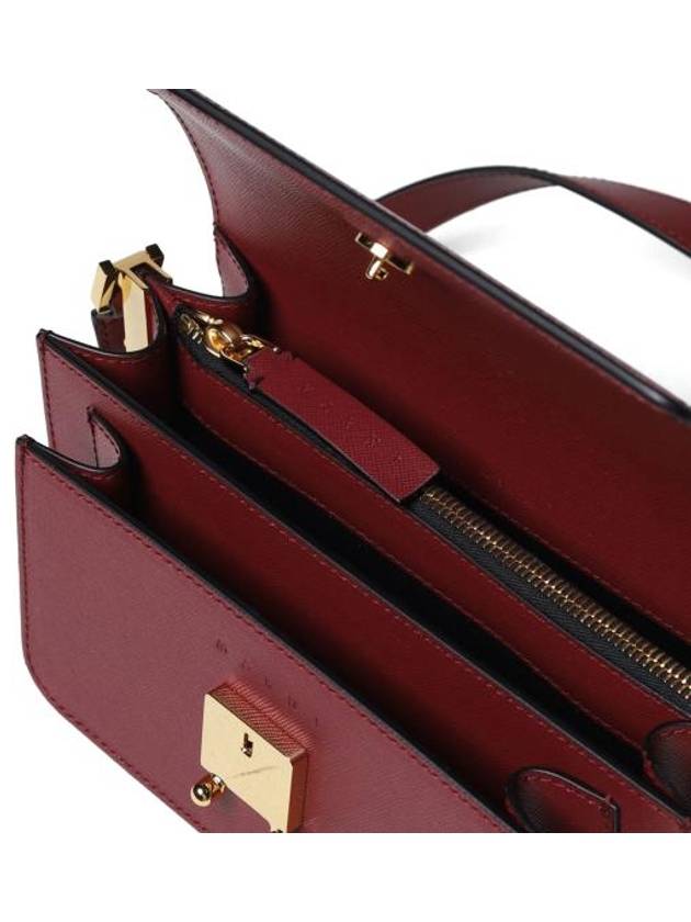 Trunk East West Shoulder Bag Wine - MARNI - BALAAN 4