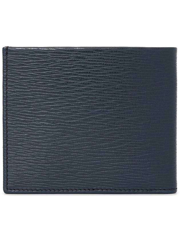 Gancini Half Wallet Deep Ocean - SALVATORE FERRAGAMO - BALAAN 3