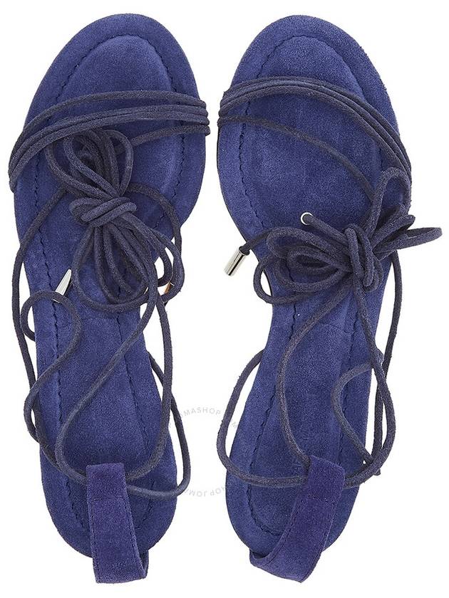 Isabel Marant Ladies Indigo Attua Suede Sandals, Brand Size 38 (US Size 8) - ISABEL MARANT - BALAAN 3