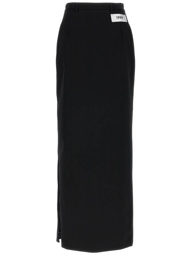 23 ss Black Jersey Long Skirt F4CLWTFURLEN0000 B0020170521 - DOLCE&GABBANA - BALAAN 2