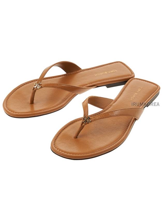 tongue strap leather flip flops - TORY BURCH - BALAAN 2